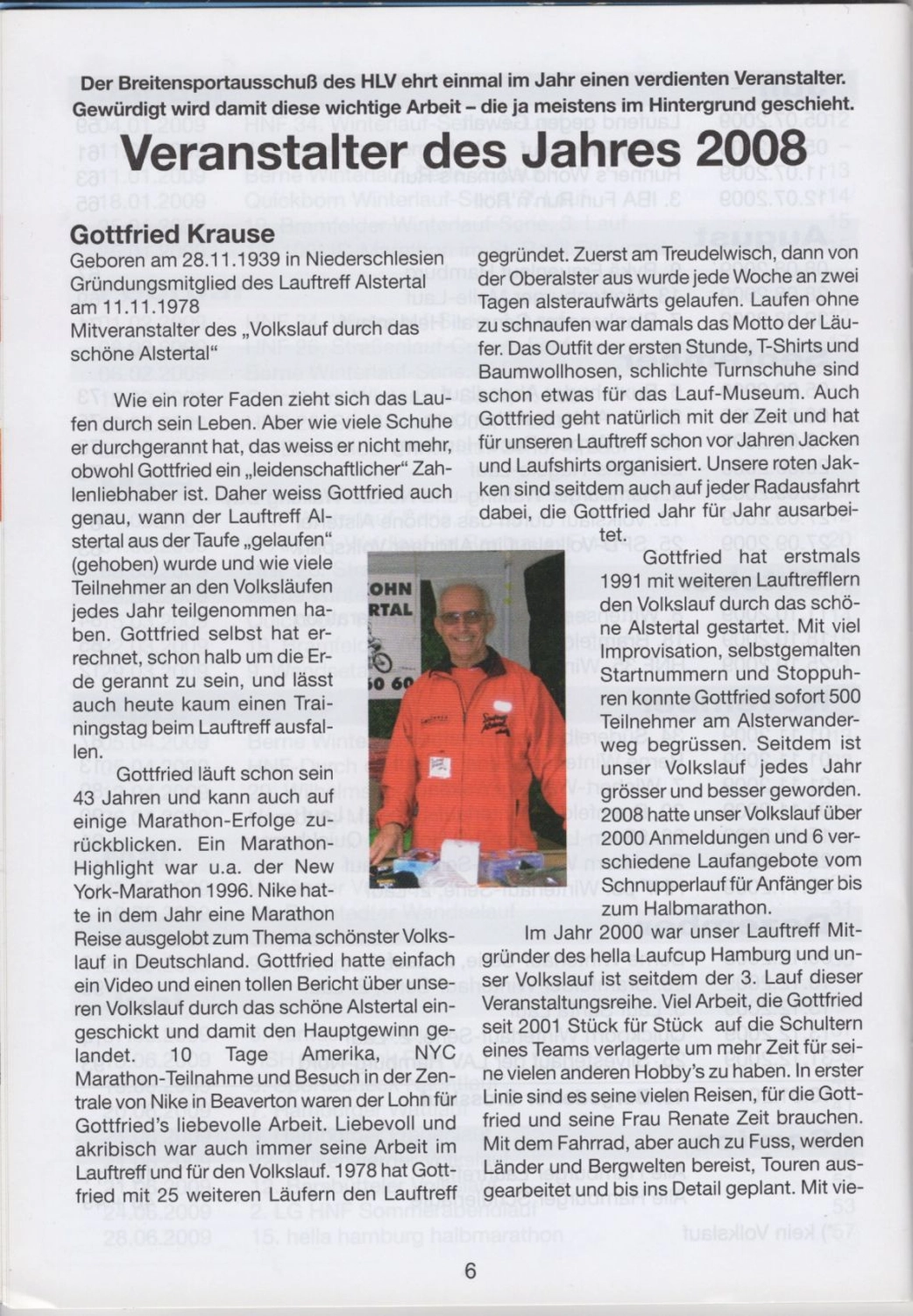 Lauftreff Alstertal e.V. Die Geschichte unseres Volkslaufs