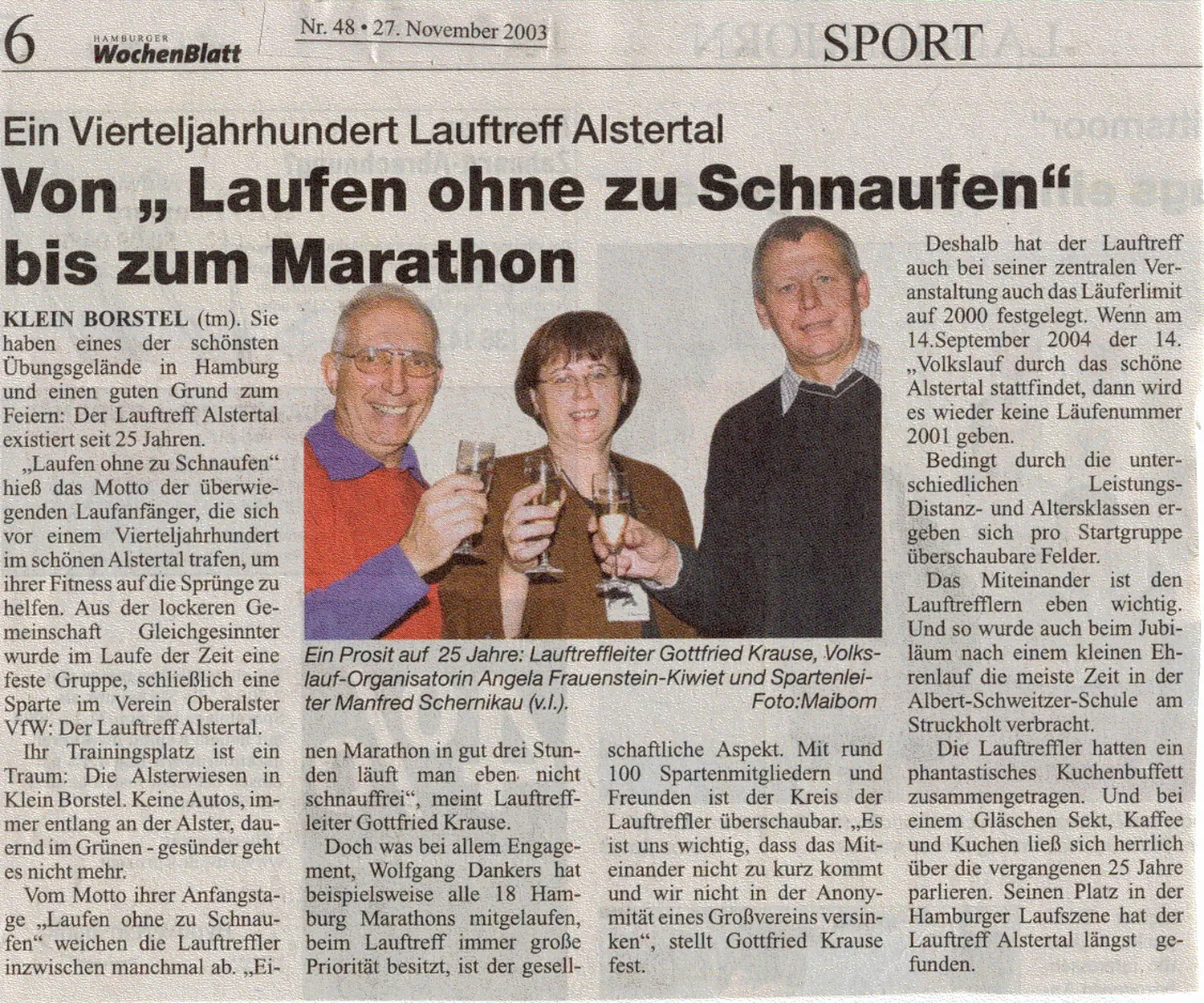 2009 25 Jahre Lauftreff Alstertal